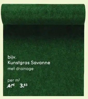 Leen Bakker Kunstgras Savanne met drainage per m² aanbieding