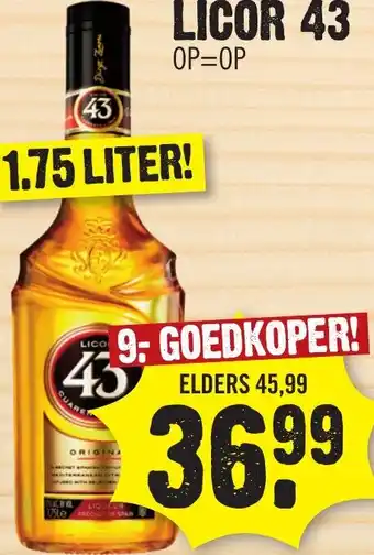 Super Dirck 3 LICOR 43 1.75L aanbieding