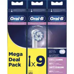 De Online Drogist Oral-B Sensitive Clean & Care Opzetborstels aanbieding