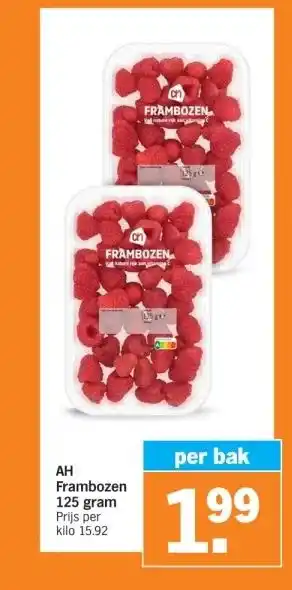 Albert Heijn Frambozen aanbieding