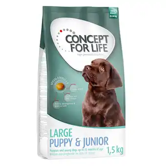 Zooplus 1,5kg Large Junior Concept for Life Hondenvoer aanbieding
