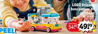 Kruidvat LEGO Friends boscamper en zeilboot 41681 aanbieding