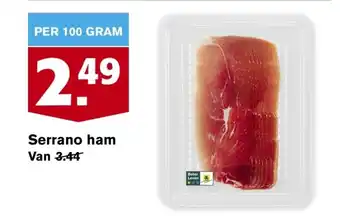 Hoogvliet Serrano ham aanbieding