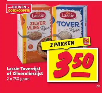 Nettorama Lassie Toverrijst of Zilvervliesrijst aanbieding