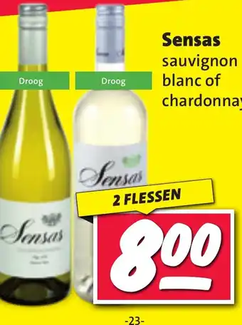 Nettorama Sensas sauvignon blanc of chardonnay aanbieding