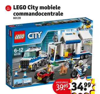 Kruidvat LEGO City mobiele commandocentrale 60139 aanbieding
