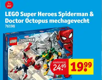 Kruidvat LEGO Super Heroes Spiderman & Doctor Octopus mechagevecht 76198 aanbieding