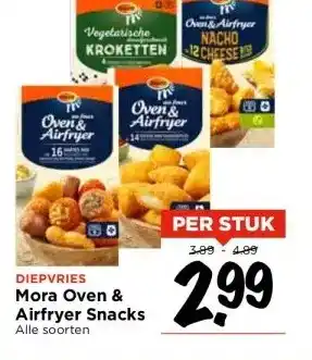 Vomar Voordeelmarkt DIEPVRIES Mora Oven & Airfryer Snacks aanbieding