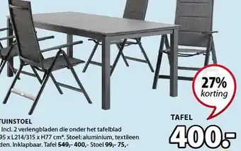 Jysk Moss tuintafel aanbieding