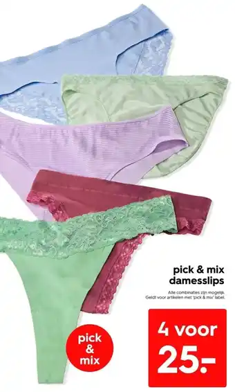 HEMA pick & mix damesslips aanbieding