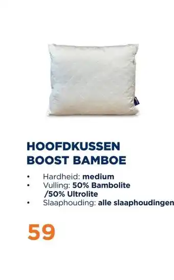 TotaalBED HOOFDKUSSEN BOOST BAMBOE aanbieding