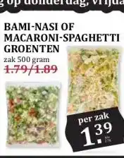 MCD Supermarkt BAMI-NASI OF MACARONI-SPAGHETTI GROENTEN aanbieding