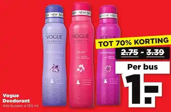 PLUS Vogue Deo 150ml aanbieding