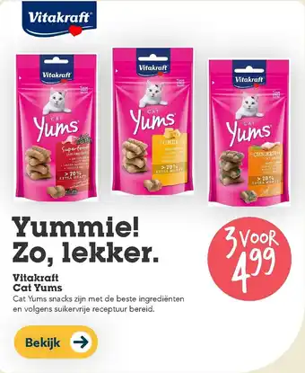 Discus Yummie! Zo, lekker. Vitakraft Cat Yums aanbieding