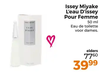 Trekpleister Issey Miyake L'eau D'issey Pour Femme aanbieding