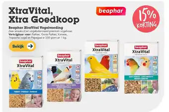 Discus XtraVital, Xtra Goedkoop Beaphor XtraVital Vogelvoeding 500 gram en 1 kg. aanbieding