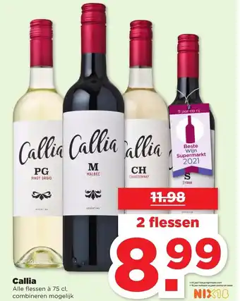 PLUS Callia 2*750ml aanbieding