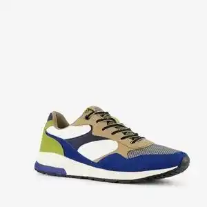 Scapino Hush Puppies heren sneakers blauw groen aanbieding