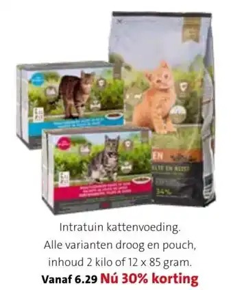 Intratuin Intratuin Kattenvoeding 2kg of 12*85g aanbieding