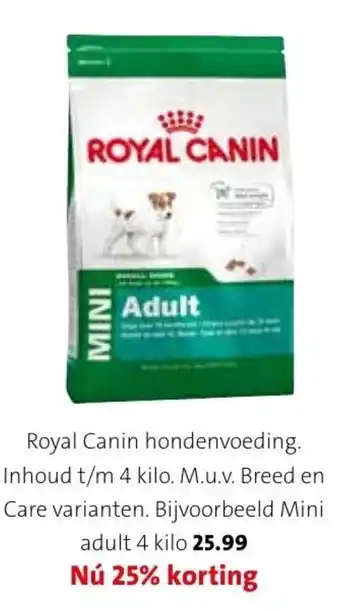 Intratuin Royal Canin Hondenvoer 4kg aanbieding