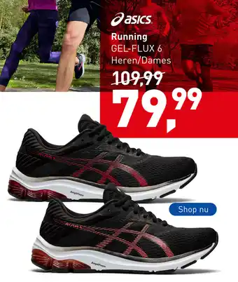 Intersport Oasics Running GEL-FLUX 6 heren/dames aanbieding