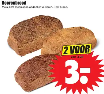 Dirk Boerenbrood Mais, licht meerzaden of donker volkoren aanbieding