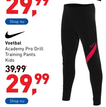 Intersport Nike Voetbal Academy Pro Training Kids pants aanbieding