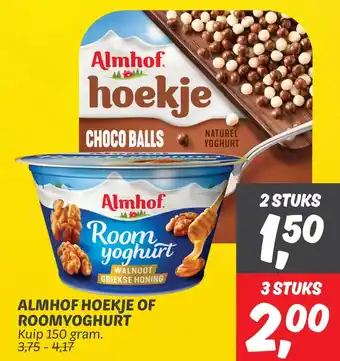 Dekamarkt ALMHOF HOEKJE OF ROOMYOGHURT aanbieding