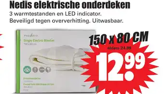 Dirk Nedis elektrische onderdeken aanbieding