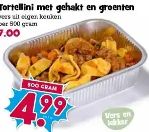 Boon`s Markt Tortellini met gehakt en groenten aanbieding