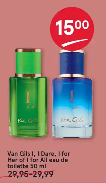 Etos Van Gils I, I Dare, I for Her of I for All eau de toilette 50 ml aanbieding