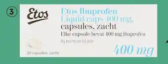 Etos Etos Ibuprofen 400 mg Liquid Caps 20 stuks aanbieding