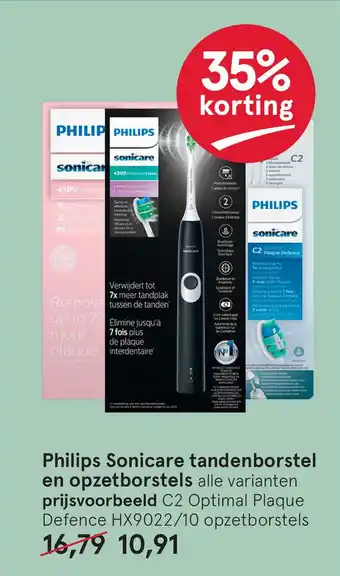 Etos Philips Sonicare tandenborstel en opzetborstels aanbieding