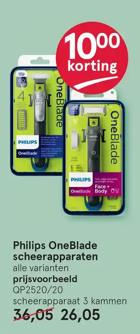 Etos Philips OneBlade scheerapparaten aanbieding