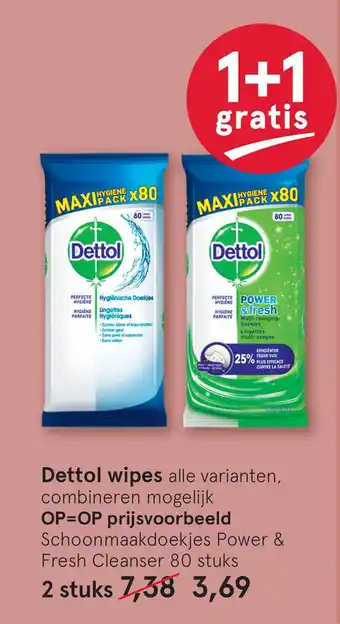 Etos Dettol wipes aanbieding