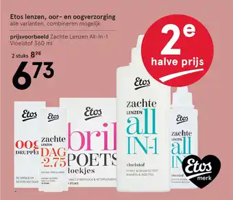 Etos Etos lenzen, oor- en oogverzorging aanbieding