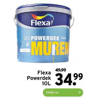 GAMMA Flexa Powerdek 10L aanbieding