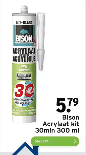 GAMMA Bison Acrylaat kit 30min 300 ml aanbieding