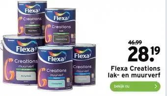 GAMMA Flexa Creations lak- en muurverf aanbieding