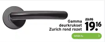 GAMMA Gamma deurkrukset Zurich rond rozet aanbieding