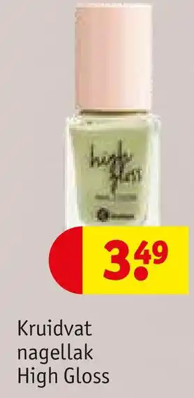 Kruidvat Kruidvat nagellak High Gloss aanbieding