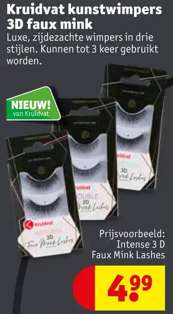 Kruidvat Kruidvat kunstwimpers 3D faux mink aanbieding