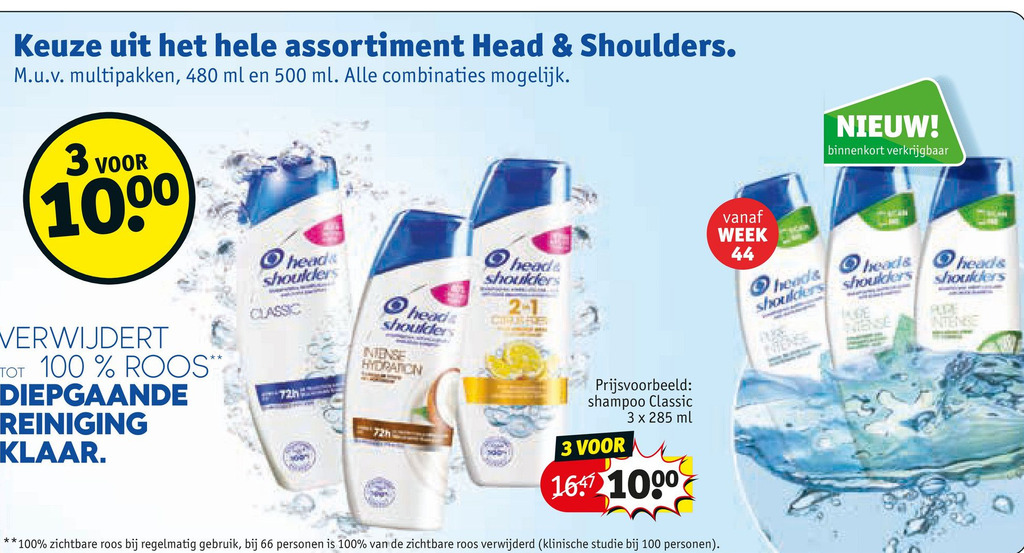 Head & Shoulders. aanbieding bij Kruidvat