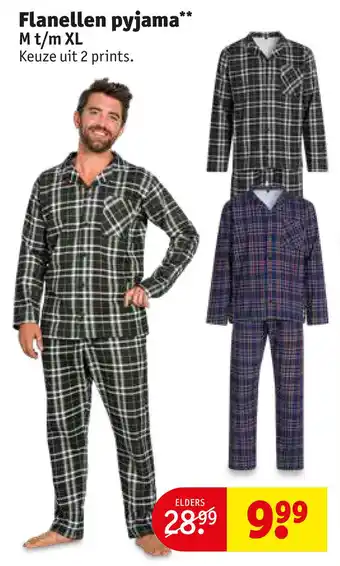 Kruidvat Flanellen pyjama aanbieding