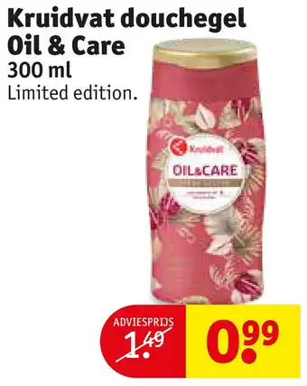 Kruidvat Kruidvat douchegel Oil & Care aanbieding