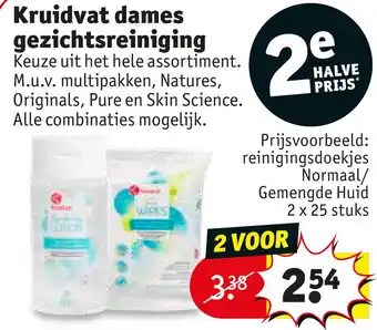 Kruidvat Kruidvat dames gezichtsreiniging aanbieding