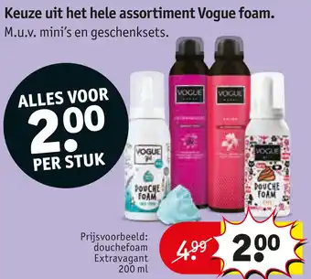 Kruidvat Vogue foam aanbieding