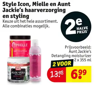 Kruidvat Style Icon, Mielle en Aunt Jackie's haarverzorging en styling aanbieding