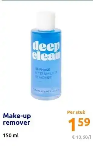 Action Make-up remover aanbieding