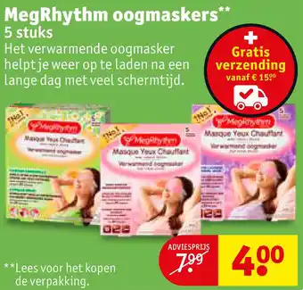 Kruidvat MegRhythm oogmaskers aanbieding